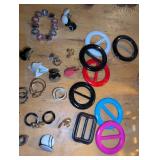 Mixed Jewelry and vintage tshirt tie Collection