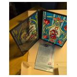 California Perfume Company Art Glass Panel with original box~ A Collector