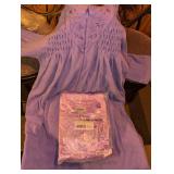 Anthony Richards Lilac Satin Brushed Gown and Robe