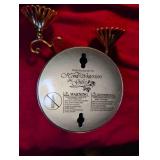 Mid-Century Brass Wall Sconce Light Fixtures (2)