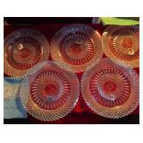 Fostoria American Glass Plates Set