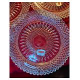 Fostoria American Glass Plates Set