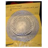 Fostoria American Glass Plates Set