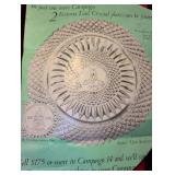 Fostoria American Glass Plates Set