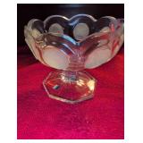 Fostoria Glass Heart Shaped Candy Dish