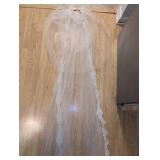 Cathedral Length Lace Trim Wedding Veil