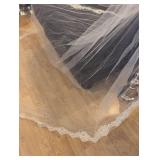 Cathedral Length Lace Trim Wedding Veil