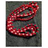 Handmade Holiday Bead Necklaces