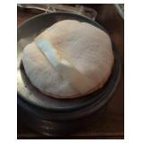 1940s Music Box/Powder holder with 2 neck holding makeup mirrors