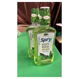 Spry Natural Xylitol Mouthwash Fluoride Free with Enamel Support, Alcohol-Free, Gentle, Non-GMO, Herbal Mint - 16 fl oz (Pack of 2) - Retail: $19