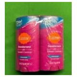 Lume Deodorant Plus Sweat Control - Smooth Solid Stick - Extra Strength Antiperspirant - 72 Hour Odor And Sweat Control - Baking Soda Free, Skin Loving - 2.6 ounce (Soft Powder) Pack of 2 - Retail: $2