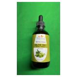 Tropical Holistic Extra Virgin Organic Olive Oil 4 oz - Cold Pressed Unrefined - Use For Face, Skin, Hair, Dry Scalp, Massage