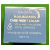Skin Dream Moisturizing Care Night Cream, Hyaluronic Acid & Ceramides. 1.7oz