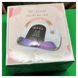 268W UV LED Nail Lamp, LKE Nail Dryer for Gel Polish, 4 Timers UV Nail Lamp Professional Nail Light, 57Pcs Lamp Beads and Automatic Sensor(White)