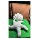 2PieceDecorative White Shell Starfish and Seashell Pillow Set - Retail: $25