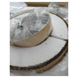 FACTORY SEALED - ONESMING 11.81  Mid Century Modern Ceiling Light - MCM Milk Glass Flush Mount with 11" White Dome Shade - Gold Brass Ceiling Lamp for Hallway, Bedroom, Bathroom, Dining Room  - Retail