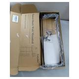 APPEARS NEW - Xstydes Towel Racks for Bathroom Wall Mounted, Metal Towel Holder with Wooden Shelf for Folding Large Towels, Towel Storage for Small Bathroom Organizer Decor or RV Camping