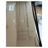 APPEARS NEW - Xstydes Towel Racks for Bathroom Wall Mounted, Metal Towel Holder with Wooden Shelf for Folding Large Towels, Towel Storage for Small Bathroom Organizer Decor or RV Camping