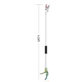 LeafLux Tree Pruner for Garden, Cut Capacity 1/2 Inch & Hold Pole Pruner, Lightweight Fruit Picker with Non-slip handle, Long Reach Tree Branch Cutter with Aluminum Pole, 4.2 FT| LFX112