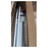 FACTORY SEALED - White Cordless Faux Wood Blinds for Windows with 2 in. Slats - 61.5 in. W x 48 in. L (Actual Size 61 in. W x 48 in. L)  - Retail: $105