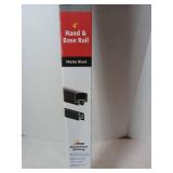 APPEARS NEW - PEAK Aluminum Railing - 4 ft. Black Aluminum Deck Railing Hand and Base Rail for 42 in. high system