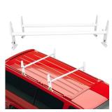 Van Roof Ladder Rack-A59,47- 77" Adjustable Roof Rack 500LBS Capacity Compatible with Chevy Dodge Ford GMC Express
