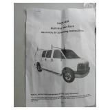 Van Roof Ladder Rack-A59,47- 77" Adjustable Roof Rack 500LBS Capacity Compatible with Chevy Dodge Ford GMC Express