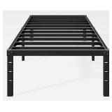 FACTORY SEALED - Hafenpo 14 Inch Twin Bed Frame - Sturdy Metal Platform Twin Size, No Box Spring Needed, Heavy Duty, Easy Assembly, Strong Bearing Capacity, Under Bed Storage, Black