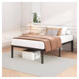 FACTORY SEALED - Hafenpo 14 Inch Twin Bed Frame - Sturdy Metal Platform Twin Size, No Box Spring Needed, Heavy Duty, Easy Assembly, Strong Bearing Capacity, Under Bed Storage, Black