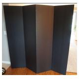 Dorm Divider, Privacy Room Divider- Black, Cardboard81 1/4 Tall x 60" Wide (6 3/4 FT x 5 Ft)