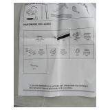 APPEARS NEW - JUBEST 8FT/96 Heavy Duty Bypass Door Hardware with Soft Close Mechanism, Sturdy Closet Door Track for 2 Door System, Quietly and Smoothly, Fit Door Thickness 1 3/8 or 1 3/4", Easy to Ins