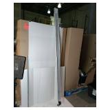 APPEARS NEW - JUBEST 8FT/96 Heavy Duty Bypass Door Hardware with Soft Close Mechanism, Sturdy Closet Door Track for 2 Door System, Quietly and Smoothly, Fit Door Thickness 1 3/8 or 1 3/4", Easy to Ins