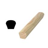 WM 230 1-1/2 in. x 1-11/16 in. x 96 in. Solid Pine Handrail, Pack of 5