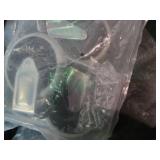 APPEARS NEW - Rubbermaid Commercial Products 2-Shelf Utility/Service Cart, Medium, Black, Lipped Shelves, Ergonomic Handle, 500 lbs. Capacity, for Warehouse/Garage/Cleaning/Manufacturing  - Retail: $1