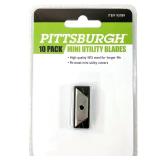 Pittsburgh Mini Utility Knife Replacement Blade 10 Pack, 93789