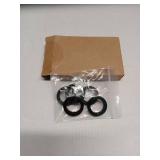 PATIKIL Key Caps Covers Rings, 5 Pack 0.9 Keys Identifiers Covers Coding Tags Marker Round Silicone Sleeve for Office House Apartment, Black