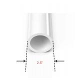 2.5 inch(outer diameter)White PVC Pipe - 61 inch Length (2 Pack)