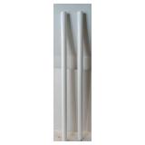 2.5 inch(outer diameter)White PVC Pipe - 61 inch Length (2 Pack)