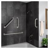 APPEARS NEW - Glacier Bay 42 inch Bathroom Grab Bar with 1-1/4 Inch Diameter and Concealed Screws ADA Compliant, Stainless Steel
