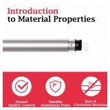 APPEARS NEW - EMART 4ft-10ft Pipe and Drape Adjustable Crossbar for Backdrop Stand, Background & Curtain and Wedding Decor