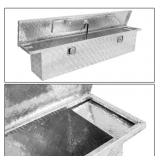 APPEARS NEW - AutoDynasty Powdercoated Aluminum Pickup Truck Bed Trailer Key Lock Storage Tool Box 60L x 12"W x 13.75"H