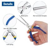 VISEMAN 6 Mini Needle Nose Pliers with Comfort Grip Handles