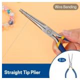 VISEMAN 6 Mini Needle Nose Pliers with Comfort Grip Handles