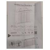 APPEARS NEW - 2in. Faux Wood Blinds, 60.5W x 48"L in White - Cordless Window Blinds, Certified Safe for Children & Pets, Light Filtering, Wand Tilt and Smooth Easy Operation, Window Shades for Home (1