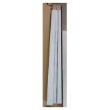 APPEARS NEW - 2in. Faux Wood Blinds, 60.5W x 48"L in White - Cordless Window Blinds, Certified Safe for Children & Pets, Light Filtering, Wand Tilt and Smooth Easy Operation, Window Shades for Home (1