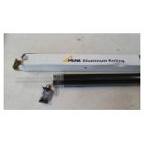 Peak 4 ft. Matte Black Aluminum Deck Railing Hand and Base Rail for 36 in. high system