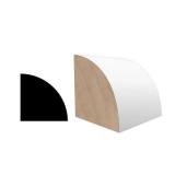 APPEARS NEW - Primed Finger-Joined Pine Quarter Round 3/8 in.D x 3/8 in.W x 96in.L (8 Ft Total) 50+ pcs
