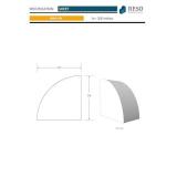 APPEARS NEW - Primed Finger-Joined Pine Quarter Round 3/8 in.D x 3/8 in.W x 96in.L (8 Ft Total) 50+ pcs