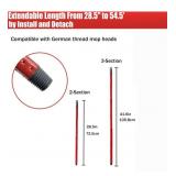 Mop Handle for Ocedar, Spin Mop Handle for O Cedar 4-Section 28.5-to-55inch Mop Replacement Stick Compatible with Ocedar Easy Wring Mop Refills Germany Screw Joint