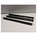 APPEARS NEW - Architectural Scale Ruler 3 Pack Aluminum Triangular Ruler 12 Inch Imperial Metal Scale Ruler for Blueprint Drafting Ruler for Architect, Civil Engineer, Draftsman